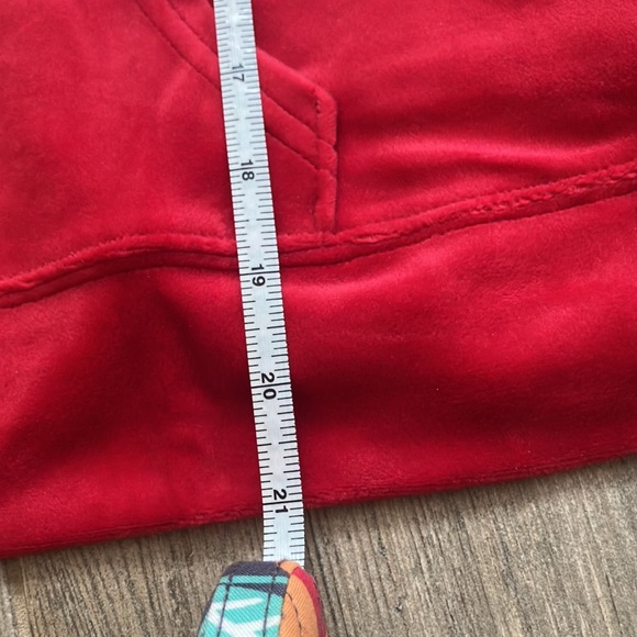 💋Juicy Couture set bling sequins red velour 2 piece set sz XL NWT - Picture 17 of 17